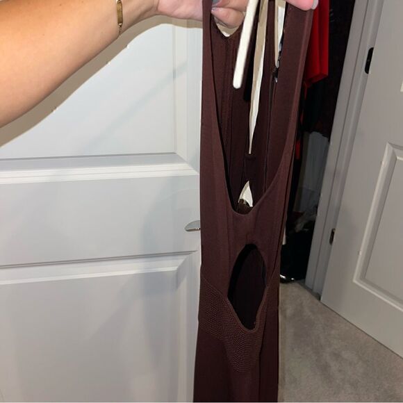 Narciso Rodriguez Oxblood Cut Out Sheath - Picture 7 of 10